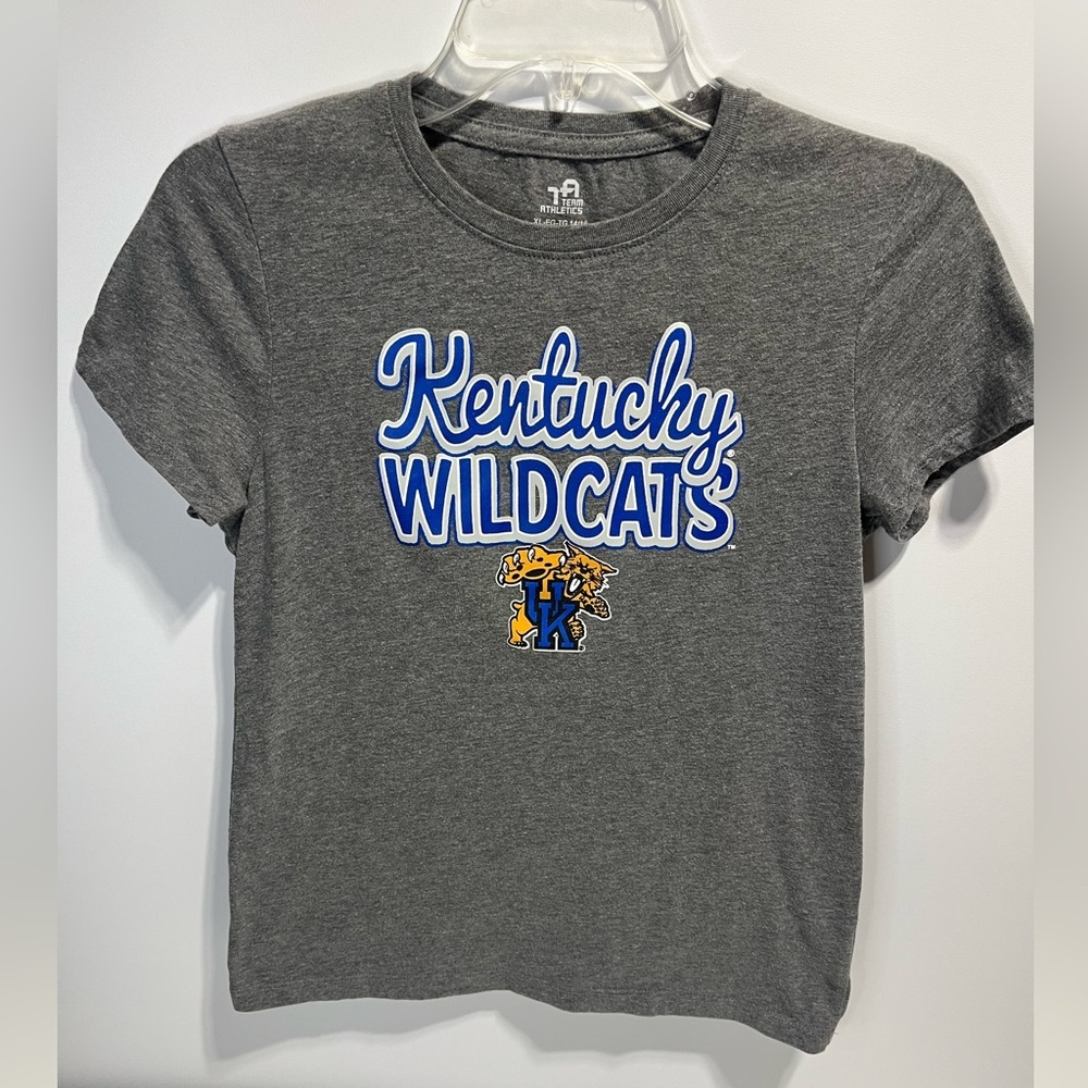 Kentucky Wildcats Gray Short Sleeve Tee Girls Size 14-16
